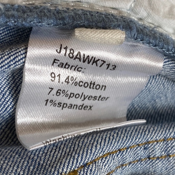 J.ING Jeans Flare Split Raw Hem Frayed High Rise M - Picture 11 of 13